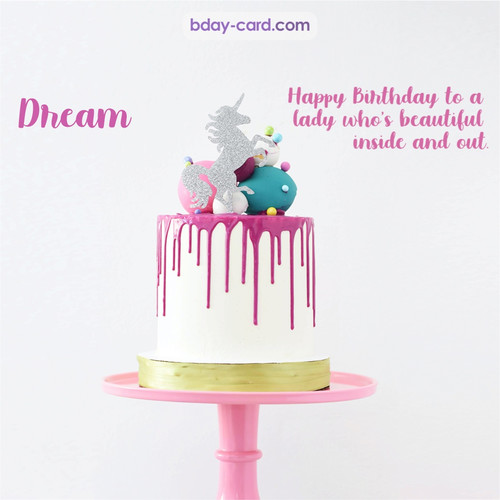 Bday pictures for Dream with cakes