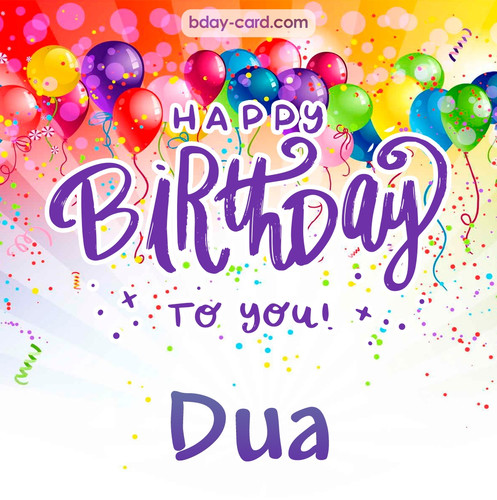 Beautiful Happy Birthday images for Dua
