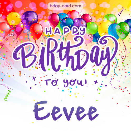 Beautiful Happy Birthday images for Eevee