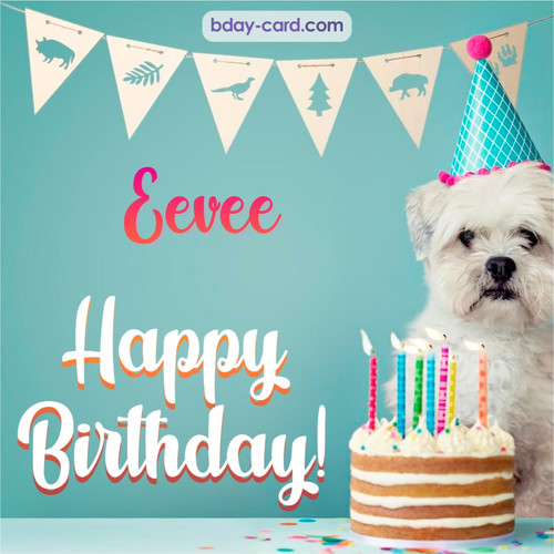 Happiest Birthday pictures for Eevee with Dog