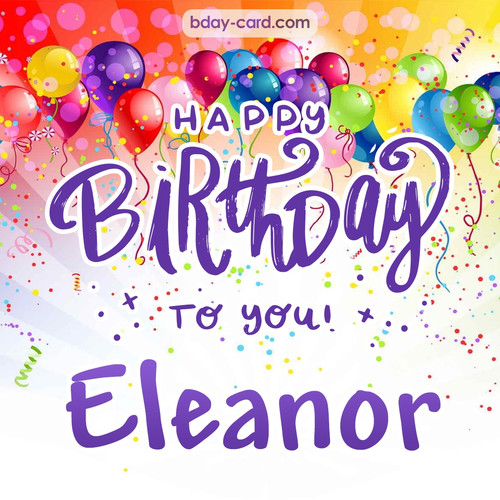 Beautiful Happy Birthday images for Eleanor