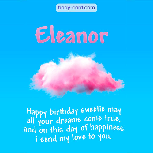 Happiest birthday pictures for Eleanor - dreams come true