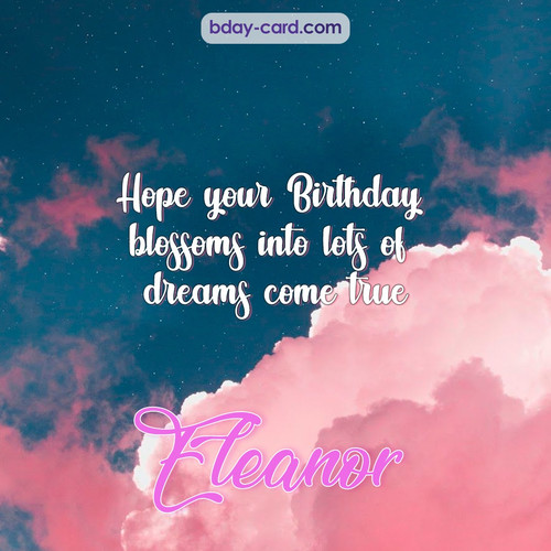 Birthday pictures for Eleanor with clouds