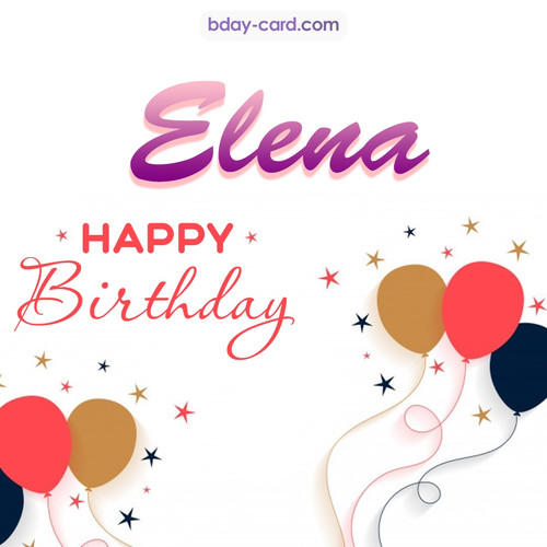 Bday pics for Elena with balloons