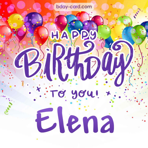 Beautiful Happy Birthday images for Elena