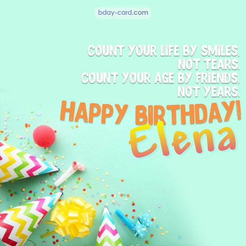 Birthday pictures for Elena with claps