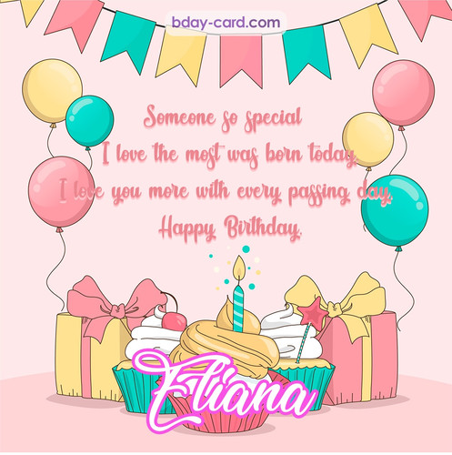 Greeting photos for Eliana with Gifts