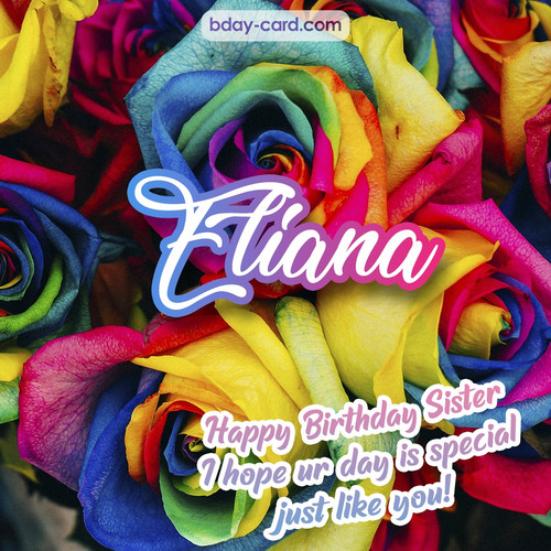 Happy Birthday pictures for sister Eliana