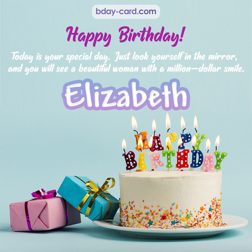 Birthday pictures for Elizabeth with cakes