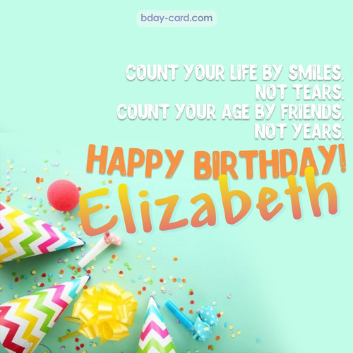 Birthday pictures for Elizabeth with claps