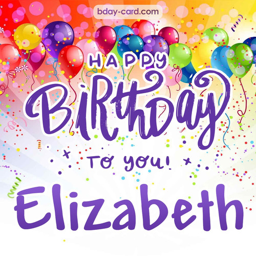 Beautiful Happy Birthday images for Elizabeth