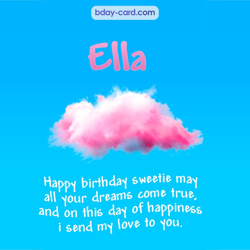Happiest birthday pictures for Ella - dreams come true
