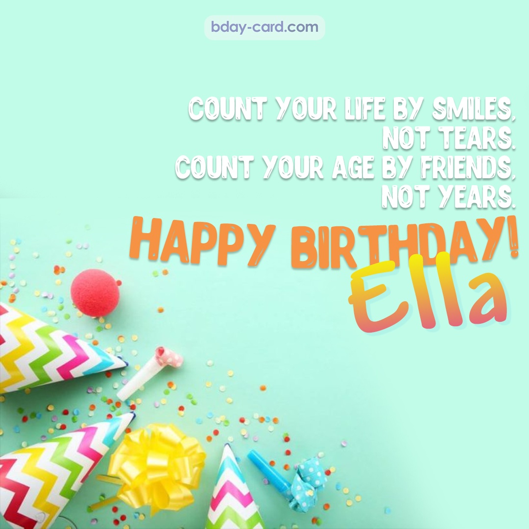 Birthday pictures for Ella with claps