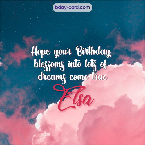 Birthday pictures for Elsa with clouds