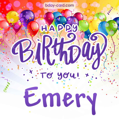Beautiful Happy Birthday images for Emery