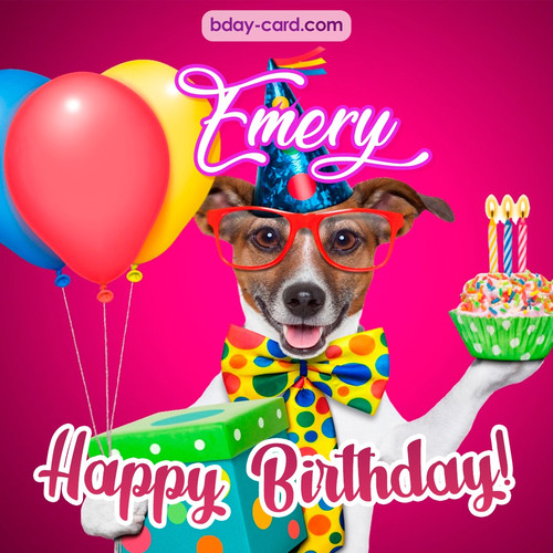 Greeting photos for Emery with Jack Russal Terrier