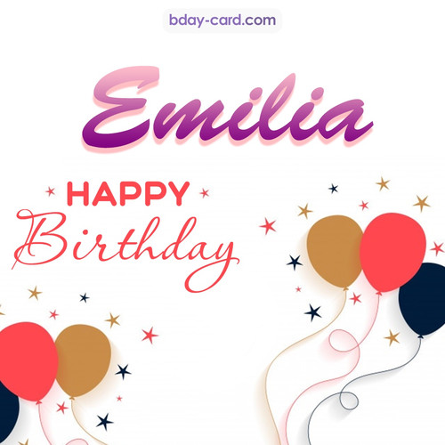 Bday pics for Emilia with balloons