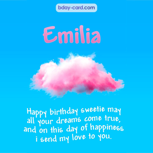 Happiest birthday pictures for Emilia - dreams come true