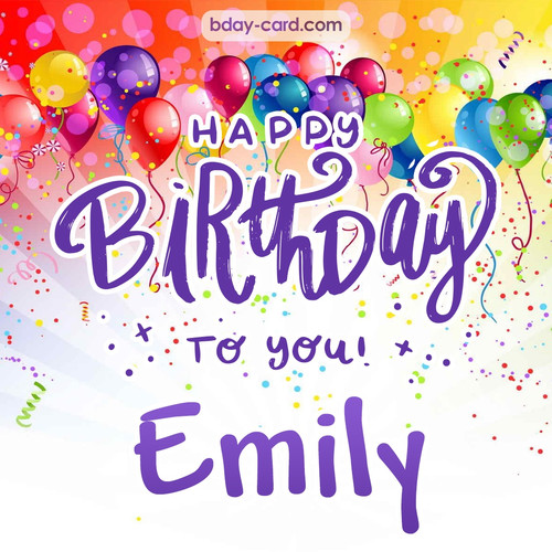 Beautiful Happy Birthday images for Emily
