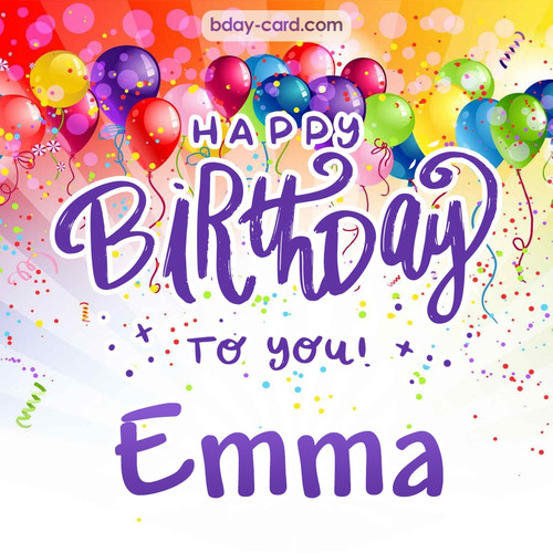 Beautiful Happy Birthday images for Emma