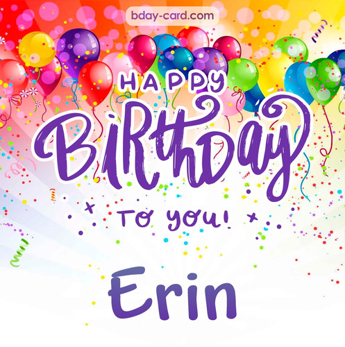 Beautiful Happy Birthday images for Erin