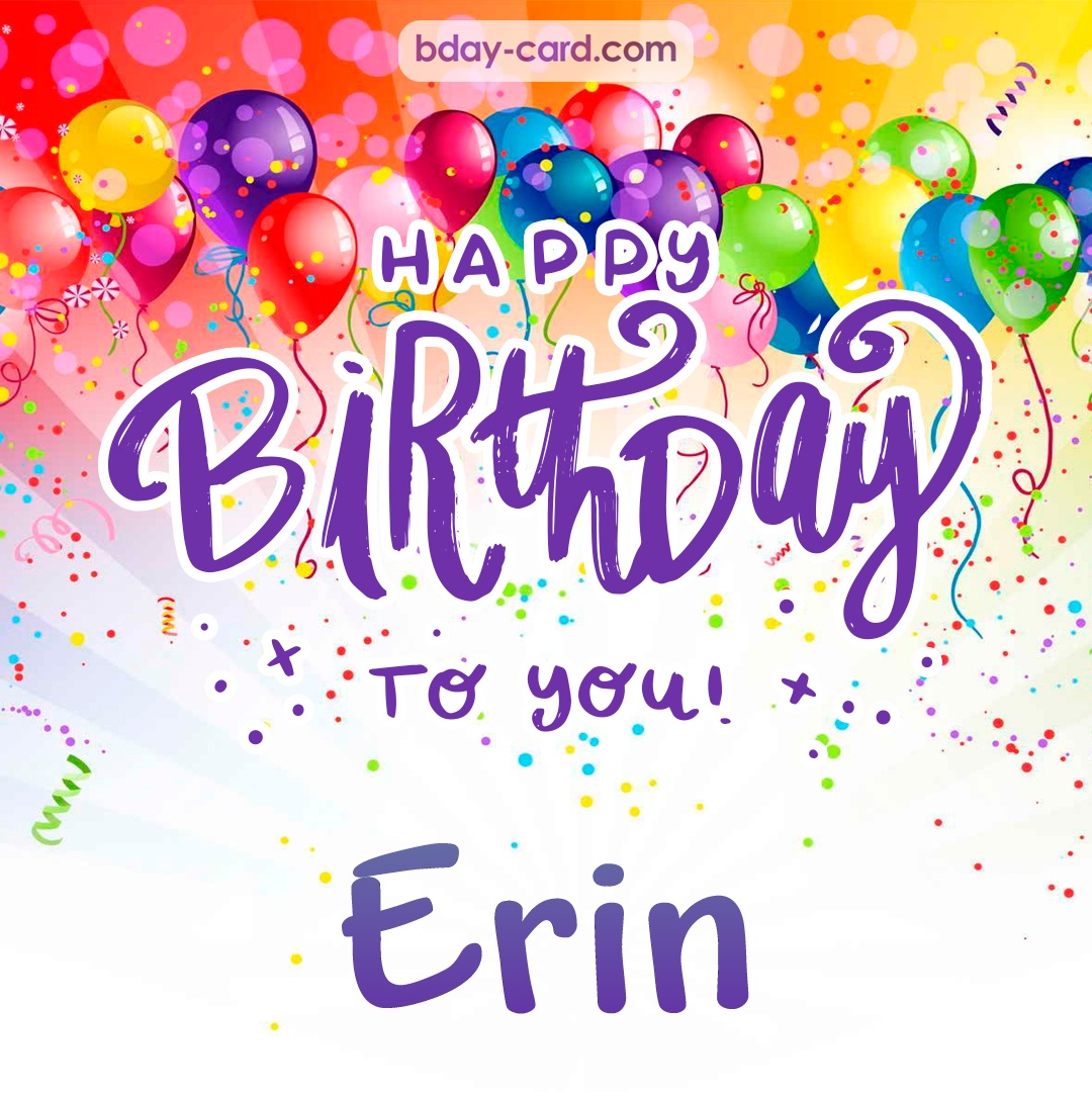 Beautiful Happy Birthday images for Erin