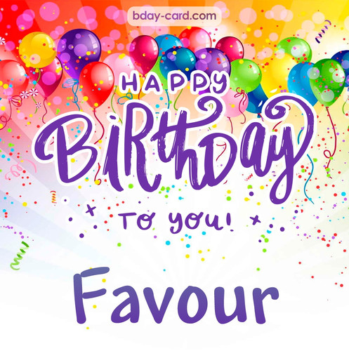 Beautiful Happy Birthday images for Favour