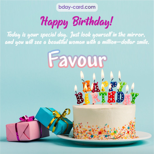 Birthday pictures for Favour with cakes