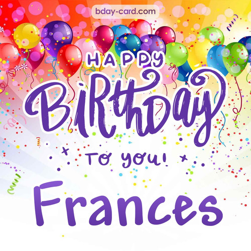 Beautiful Happy Birthday images for Frances