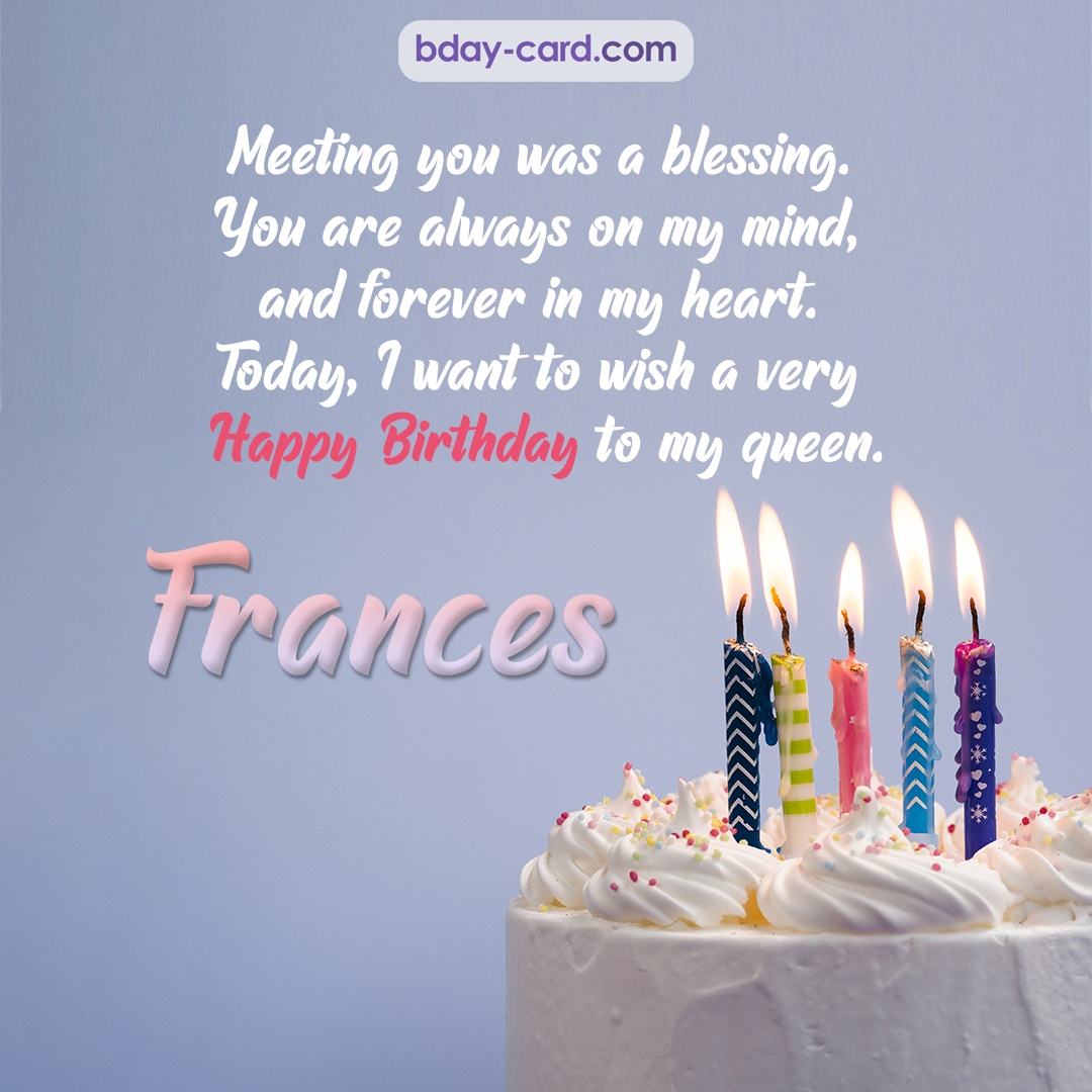 Bday pictures to my queen Frances