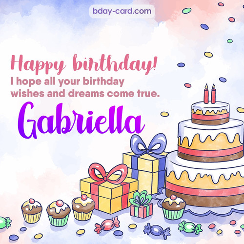 Birthday images for Gabriella 💐 — Free happy bday pictures and photos ...