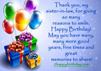 Top birthday wishes amp greeting for sister in law 2happy...