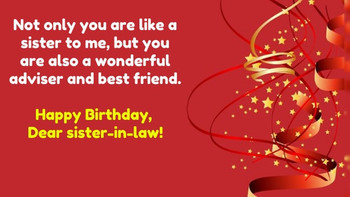 Top 30 birthday quotes for sister in law with images
