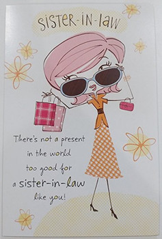 Amazon happy birthday sister in law greeting card funny