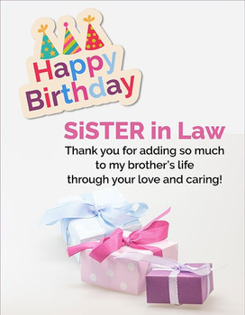 Happy birthday sister in law birthday wishes for sister i...