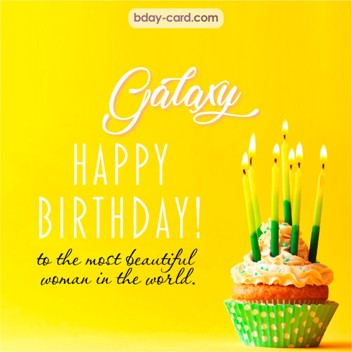 Birthday pics for Galaxy with cupcake
