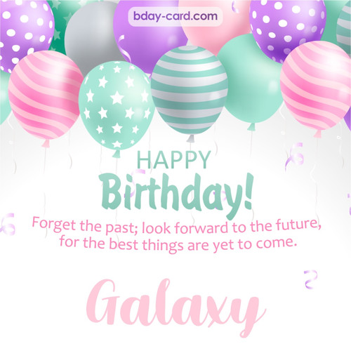 Birthday pic for Galaxy with balls
