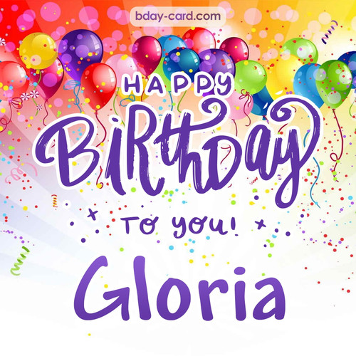 Beautiful Happy Birthday images for Gloria
