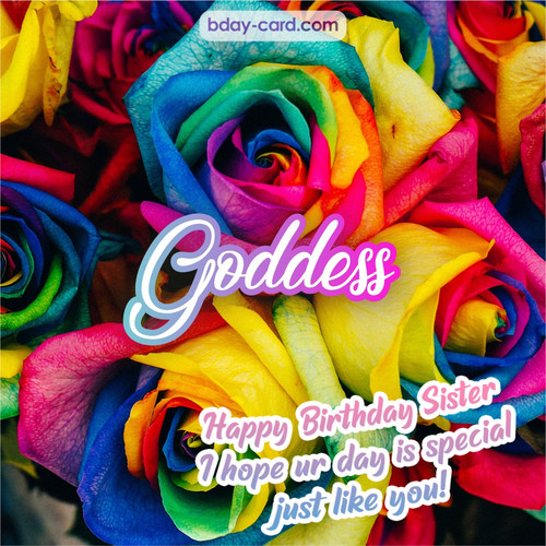 Happy Birthday pictures for sister Goddess