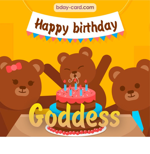 Bday images for Goddess with bears