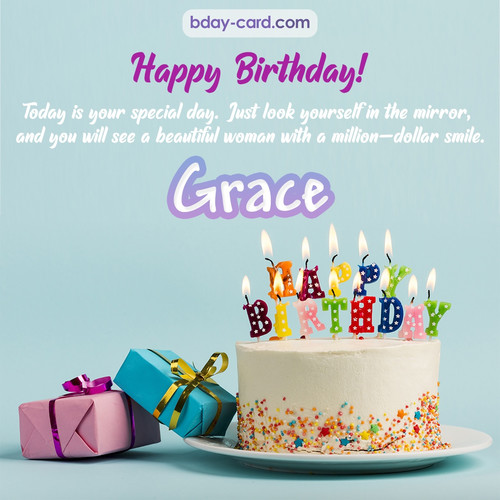 Birthday pictures for Grace with cakes