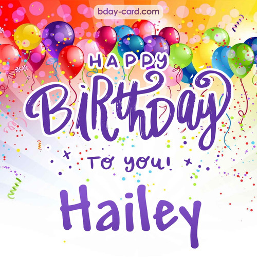 Beautiful Happy Birthday images for Hailey