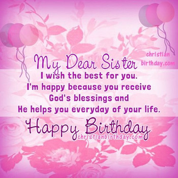 My dear sister happy birthday pictures photos and images ...