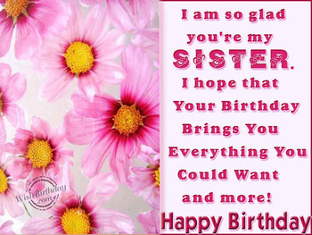 Happy birthday sister wishbirthday
