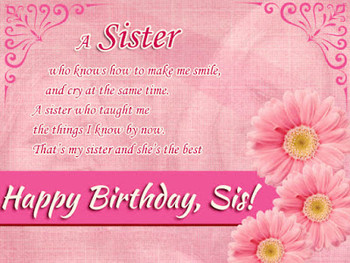 Beautiful birthday messages for sister # top # 70 birthday