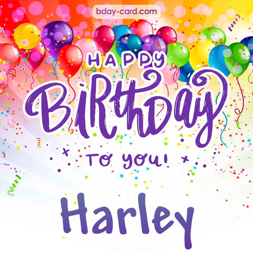 Beautiful Happy Birthday images for Harley