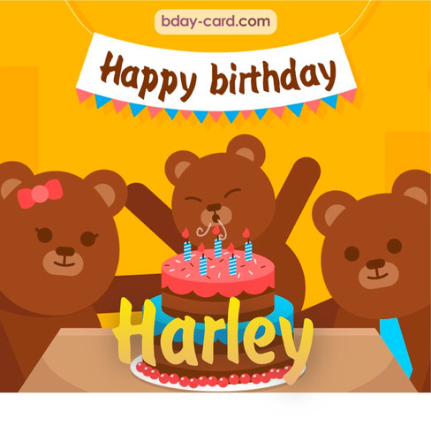 Bday images for Harley with bears