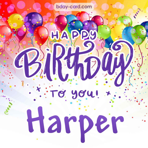 Beautiful Happy Birthday images for Harper