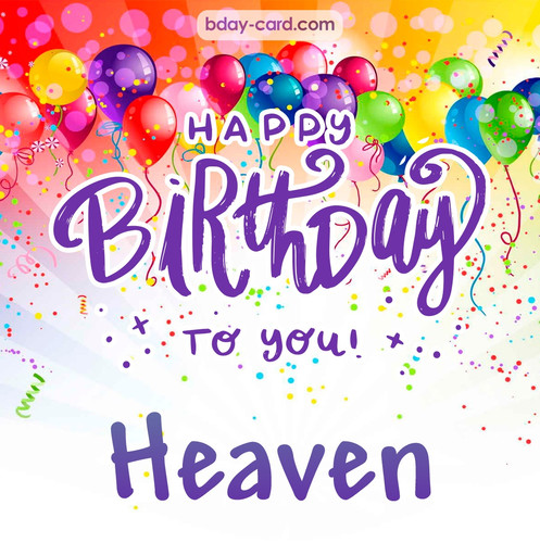 Beautiful Happy Birthday images for Heaven