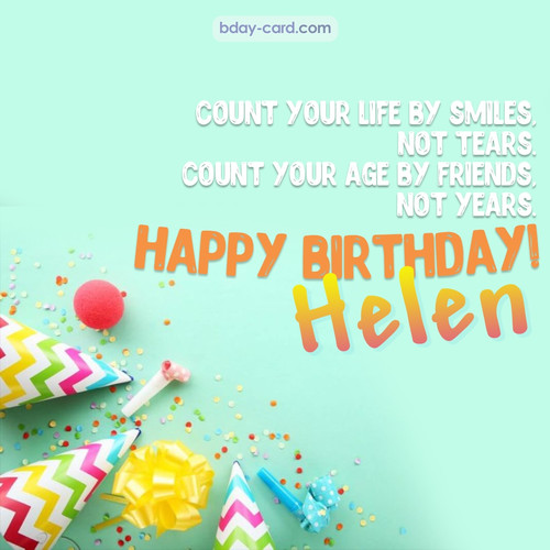 Birthday pictures for Helen with claps